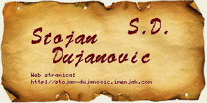 Stojan Dujanović vizit kartica